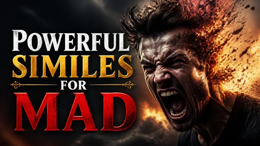 Powerful Similes for Mad