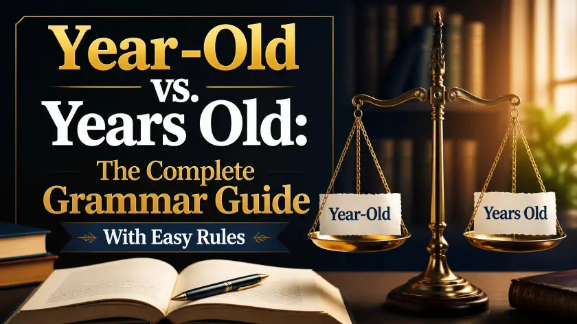 Year Old Vs Years Old