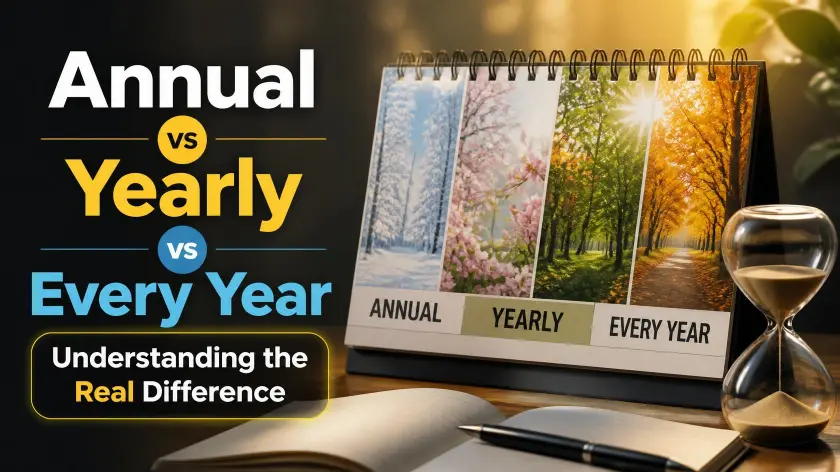 Annual vs Yearly vs Every Year 2