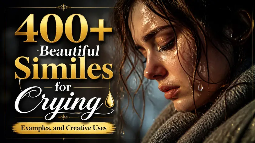 Beautiful Similes for Crying