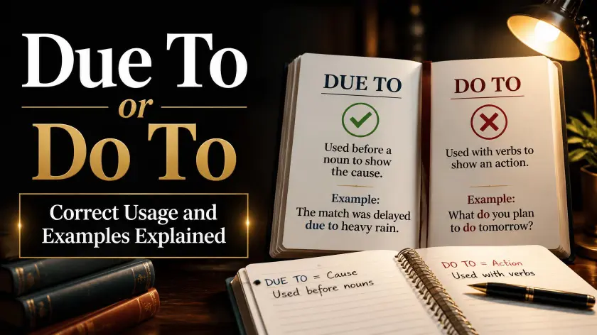 Due To or Do To