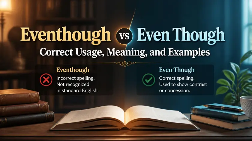 Eventhough vs Even Though
